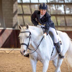 Louise Currans first Freestyle Dressage test to music